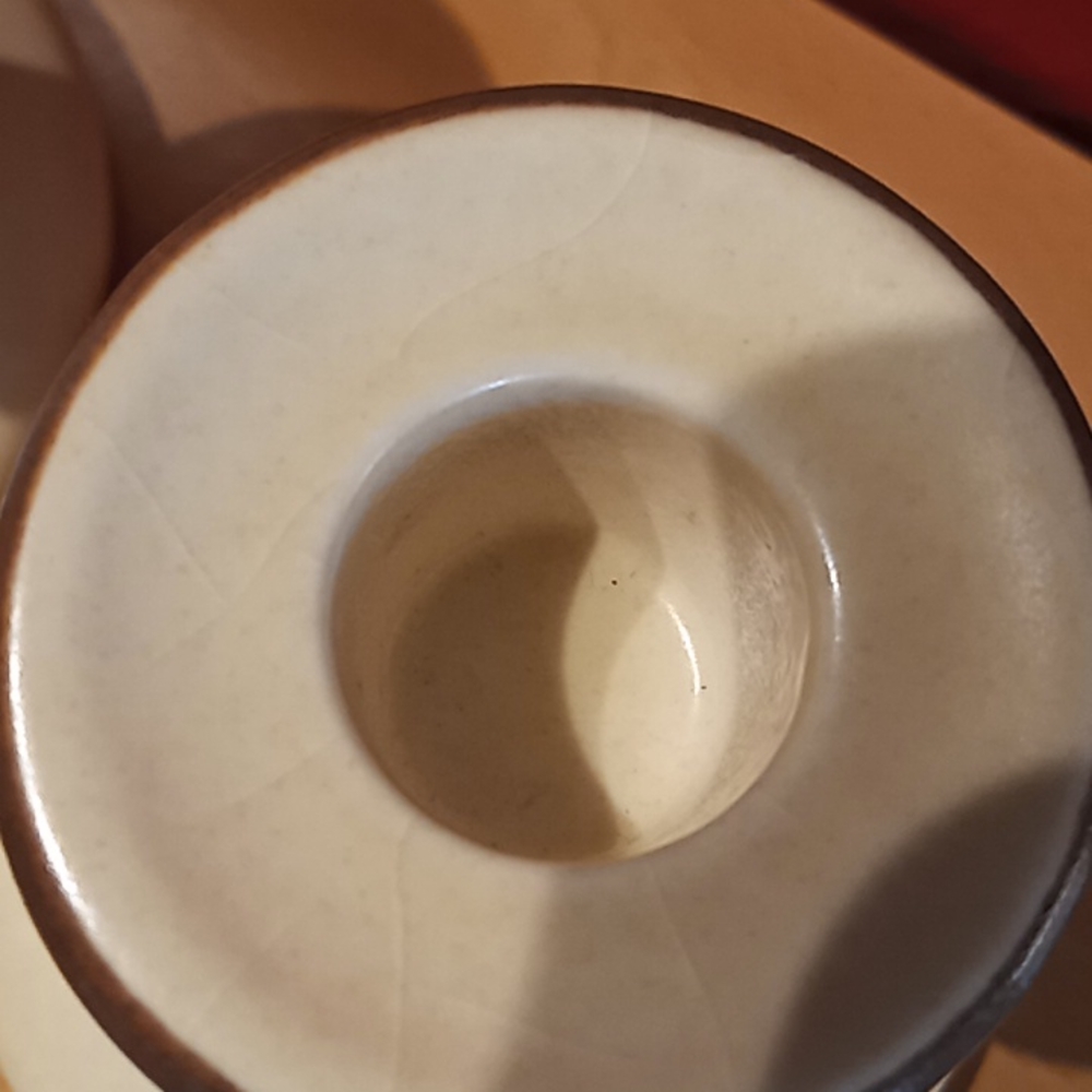 RARE-Pfalzgraff Village Pattern Set of 2 Series #1 Short Candlestick Holders. - Picture 7 of 16